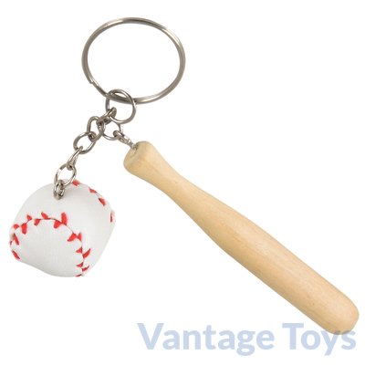 Baseball & Bat Keychain
