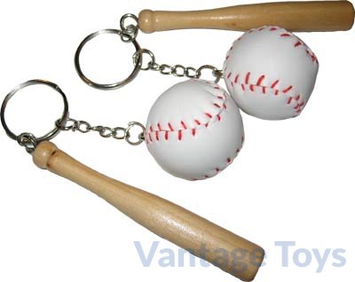 Baseball & Bat Keychain