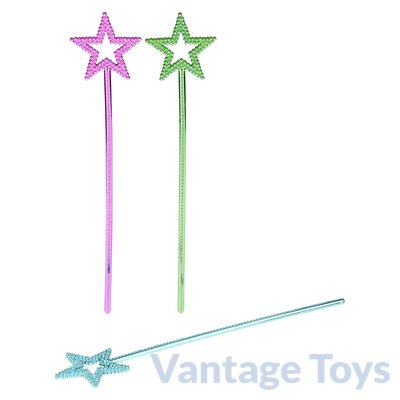 Metallic Coloured Star Wand