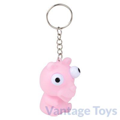 Popping Eye Animal Keychain