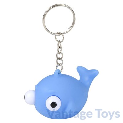 Popping Eye Animal Keychain
