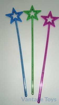 Metallic Coloured Star Wand