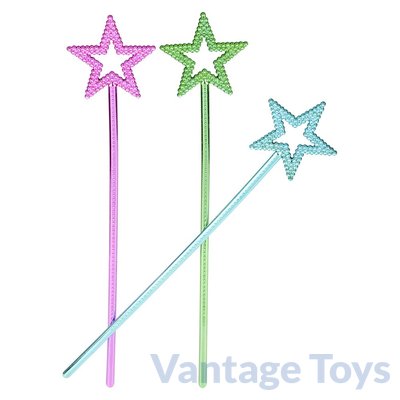 Metallic Coloured Star Wand