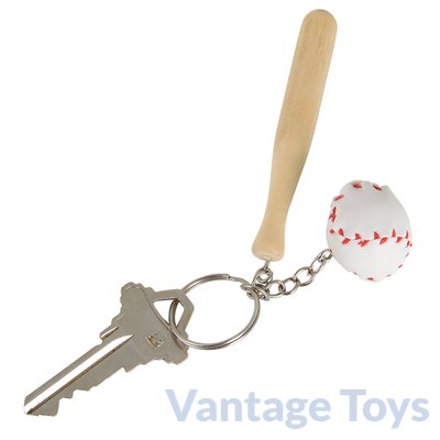 Baseball & Bat Keychain