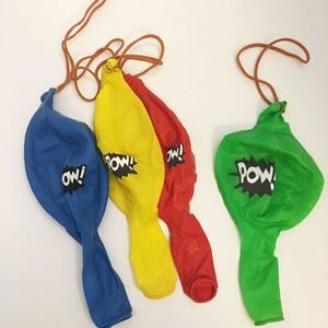 Superhero Punch Ball Balloons